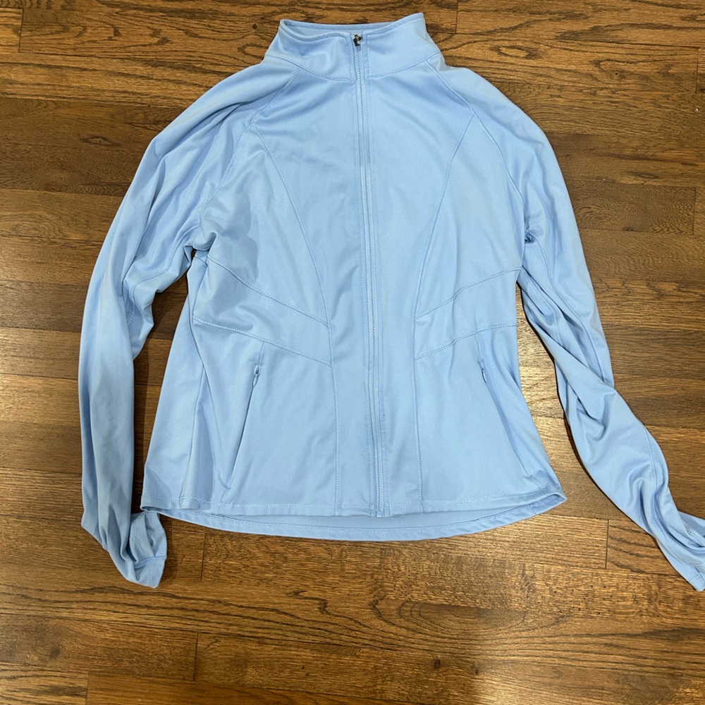 Women’s Light Blue Full-Zip Utility Jacket